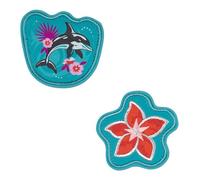 SCOUT Schulranzen-Zubehör Funny Snaps Move 2er Set Aloha hellblau