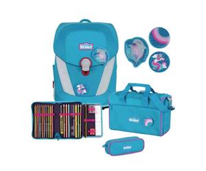 Scout Schulranzenset Sunny II Dolphins, 4-teilig
