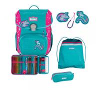 Scout Schulranzen-Set Neo Exklusiv Superflash Extreme Unicorn, 4-teilig