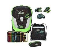 SCOUT Schulranzen Set Sunny II Exklusiv LED Dino Hunter