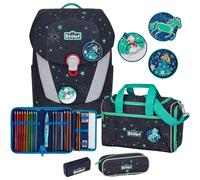 SCOUT Sunny II Schulranzen Set (4-tlg. ) LED, Sternenhimmel