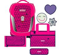 Scout Sunny II Schulranzen Set 4-tlg. Neon Safety Pink Glow