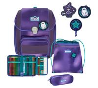 Scout Genius Schulranzen-Set 4tlg Purple Magic