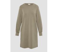 Scuba-Kleid mit Faltendetail am Ärmel und Eingrifftaschen 40 braun 2156476.8530.40