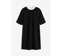 Scuba-Minikleid mit abgesetztem Turtleneck aus Viskose-Mix 40/42 (M)