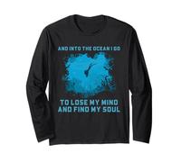 Scuba Ocean Soul Zitat Unterwasser Reef Diver Kunstwerk Langarmshirt