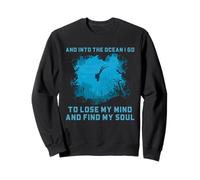 Scuba Ocean Soul Zitat Unterwasser Reef Diver Kunstwerk Sweatshirt
