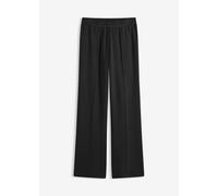Sweathose BONPRIX, Damen, Gr. 36/38 (S), N-Gr, schwarz (länge: regulär), Sweatware, Obermaterial: 48% Polyester, 48% Viskose, 4% Elasthan, regular fit, Hosen Sweathose, mit Biese, Regular Fit, mit Ela
