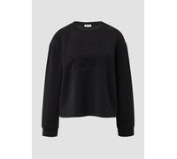 Scuba-Sweatshirt im Relaxed Fit mit Prägung 40 schwarz 2172318.99D0.40