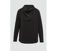 Scuba-Sweatshirt mit Wasserfallkragen 34 schwarz 2165264.9999.34