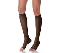 Scudotex Media Kurze 240 Denier Open offene Spitze Farbe schwarz Größe 2-1 Stück