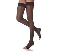 Scudotex Strumpfhose, lang, selbsthaftend, 240 Denier, offene Spitze, Schwarz, Größe 2-1 Stück