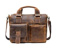 SCZWP8 Rucksack Stilvolle Vintage-Leder-Schultertasche - Vielseitiger Brust-Schulter-Rucksack für Herren | Praktische Umhängetaschen für den lässigen Tagesrucksack | Braun