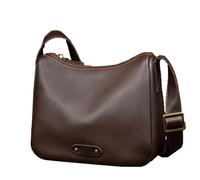 SCZWP8 Rucksack Stilvolle Vintage-Leder-Schultertasche - Vielseitiger Brust-Schulter-Rucksack für Herren | Praktische Umhängetaschen für den lässigen Tagesrucksack | Braun, Schwarz