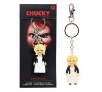 SD TOYS Tiffany Chucky Schlüsselanhänger, 6 cm, Weiß, Unisex-Erwachsene, Weiß/Opulenter Garten