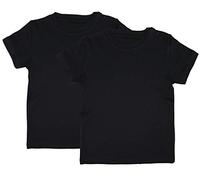 SD Toys Unisex Kinder Camiseta Baby-und Kleinkind Unterwäsche-Satz, Schwarz, 2