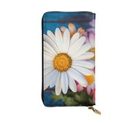 SDTYKHJ Damen Geldbörse Clutch Große Kapazität Lange Geldbörse Barberton Daisy Leder Damen Karte Handy Halter Reise Geldbörse