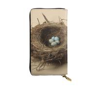 SDTYKHJ Damen Geldbörse Clutch Große Kapazität Lange Geldbörse Vögel Nest Leder Damen Karte Handy Halter Reise Geldbörse