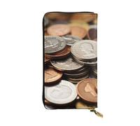 SDTYKHJ Damen Geldbörse Clutch Große Kapazität Lange Geldbörse Währung Münze Leder Damen Karte Handy Halter Reise Geldbörse