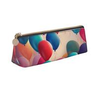 SDTYKHJ Federmäppchen, Ballon, große Bleistifttasche, tragbare Münztasche, ästhetische Kosmetiktasche, Leder, Make-up-Tasche