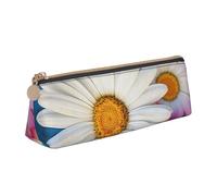 SDTYKHJ Federmäppchen Barberton Daisy Big Pencil Bag Tragbare Münztasche Ästhetische Kosmetiktasche Leder Make-up Tasche