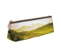 SDTYKHJ Federmäppchen, Golf, Sport, große Bleistifttasche, tragbare Münztasche, ästhetische Kosmetiktasche, Leder, Make-up-Tasche