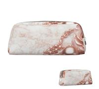 SDTYKHJ Federmäppchen, groß, tragbar, Münztasche, ästhetische Kosmetiktasche, Leder, Make-up-Tasche, silber, Einheitsgröße