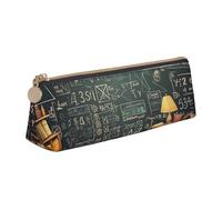 SDTYKHJ Federmäppchen, Mathematik, großes Federmäppchen, tragbar, Münztasche, ästhetische Kosmetiktasche, Leder, Make-up-Tasche