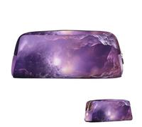 SDTYKHJ Federmäppchen, Motiv: Galaxie, groß, tragbar, Münztasche, ästhetische Kosmetiktasche, Leder, Make-up-Tasche, Gold, Einheitsgröße