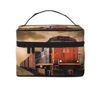 SDTYKHJ Make-up-Tasche für Damen, Kosmetiktasche, Reise-Kulturbeutel, Güterzug, Make-Up-Organizer mit Griff