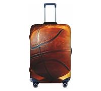 SDTYKHJ Reisegepäck-Abdeckung, modischer Koffer-Schutz, Ball, Basketball, Spandex, waschbar, kratzfest, Gepäckabdeckung, passend für 45,7 - 81,3 cm große Koffer, Schwarz , XL