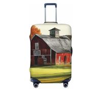 SDTYKHJ Reisegepäck-Abdeckung, modischer Koffer-Schutz, Scheune, Spandex, waschbare Kofferabdeckungen, kratzfest, passend für 45,7 - 81,3 cm große Koffer, Schwarz , M