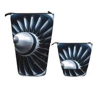 SDTYKHJ Stehendes Federmäppchen, Pop-Up-Stiftetui, Jet-Motor, Teleskop-Stifttasche, niedlicher Stifthalter, große Kapazität, Make-up-Tasche, Kosmetiktasche, Reise-Kulturbeutel