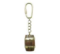 Sea-Club Fass-Schlüsselanhänger Anhänger Holz/Messing 2x12cm
