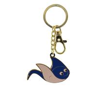 Sea-Club Schlüsselanhänger - Rochen Anhänger Zink emailliert 5x4cm goldfarben/emailliert