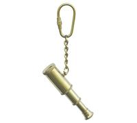 Sea-Club Teleskop-Schlüsselanhänger Anhänger Messing 4x4cm Ø=1cm golden