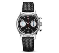 SEA-GULL 1963 Chronographenuhr ST1901 Uhrwerk Herren Mechanische Armbanduhren Polar Night Kollektion Meteorit Zifferblatt 5 Bar Wasserdicht Saphir Pilot Luftfahrt Armbanduhr Lederband 37,3 mm