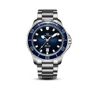 SEA-GULL Automatische mechanische Taucheruhr für Herren, Edelstahl, 300 m, wasserdicht, Business-Kleid, leuchtender Kalender, Armbanduhren, 44 mm, Ozean-Serie 1210, blau