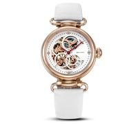 SEA-GULL Mode Damenuhr Lederband Wasserdicht Skelett Automatik Mechanisch für Damen Uhr Halskette Set 6002L Serie, 511.15.6002l-w, Armband