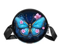 Sea Octopus Crossbody-Taschen für Damen, trendig, kreisförmig, Umhängetasche, runde Handtaschen, Mehrfarbig 17, Einheitsgröße