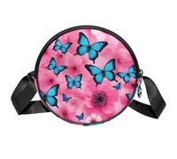 Sea Octopus Crossbody-Taschen für Damen, trendig, kreisförmig, Umhängetasche, runde Handtaschen, Mehrfarbig 18, Einheitsgröße