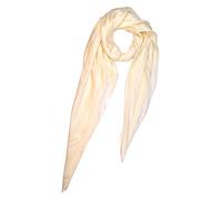 SeaBright Damen Schal Tuch 100% Seide Seidenschal Chiffon Paj dünn leicht transparent 4 Momme SC-S-MX-1410-3 Beige Creme