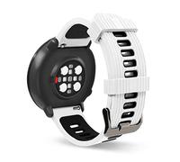 SeaFicco Silikon Armband Kompatibel mit Polar Unite/Ignite/Ignite 2 /Ignite 3 /Pacer, 20mm Schnellspanner Wechselarmband Sport Uhrenarmband Fitness Ersatzband (Weiß/Schwarz)