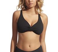 Seafolly - Women's Collective Wrap Front F Cup Bra - Bikini-Top, Gr. L 14, schwarz (Black)