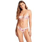 Seafolly Damen Active Hybrid Bralette Top with Center Keyhole Detail Bikini, Silk Road Perfect Pink, 42
