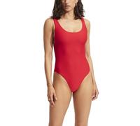 Seafolly Damen-Badeanzug, Retro-Stil, quadratischer Ausschnitt, einteiliger Badeanzug, Essentials Chilli, 38