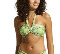 Seafolly Damen Bandeau Halter Top Swimsuit Bikini, Kasbah Salbei, 42
