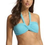 Seafolly Damen Bandeau-Neckholder-Bikinioberteil Bikini, Eco Collective Atoll Blue, 42