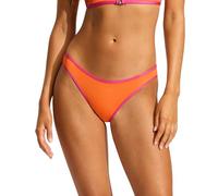 Seafolly Damen-Bikinihose, Hipster-Bikinihose, Standard-Badeanzug, Beach Bound Kurkuma, 40
