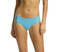 Seafolly Damen Bikinihose mit Mehreren Trägern, Hipster, vollständige Abdeckung Bikini-Unterteile, Eco Collective Atoll Blau, 42